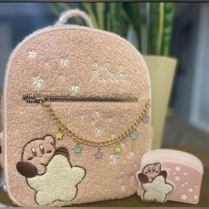 Nintendo KIRBY Warp Star Plush Mini Backpack + Matching Cardholder BL Exclusive